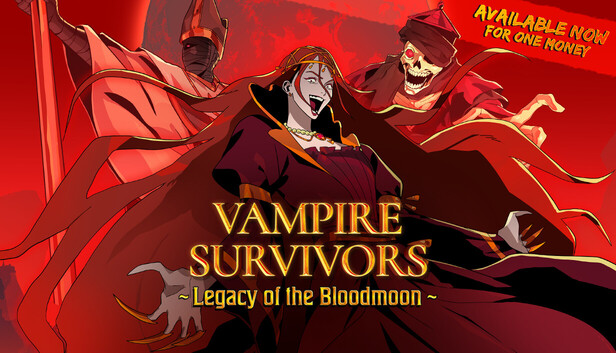Jogo Vampire Survivors + Legacy of the Bloodmoon Grátis para quem Doar Sangue