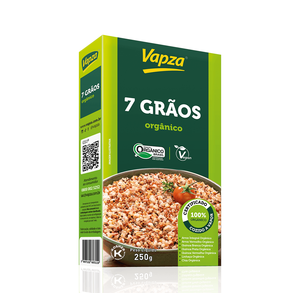 7 Grãos Orgânico 250G Vapza
