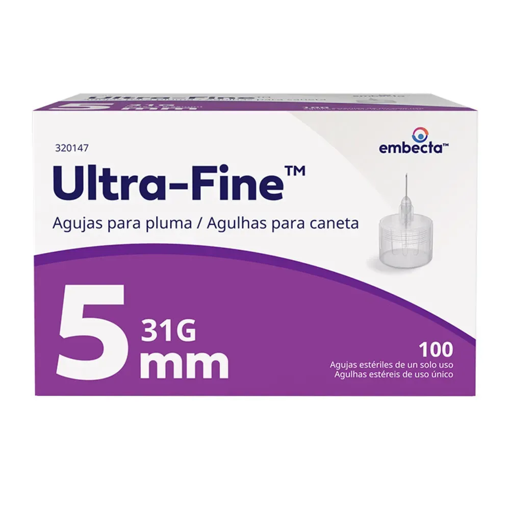 Agulhas Para Caneta Ultra-fine 5mm Caixa Com 100 Unidades