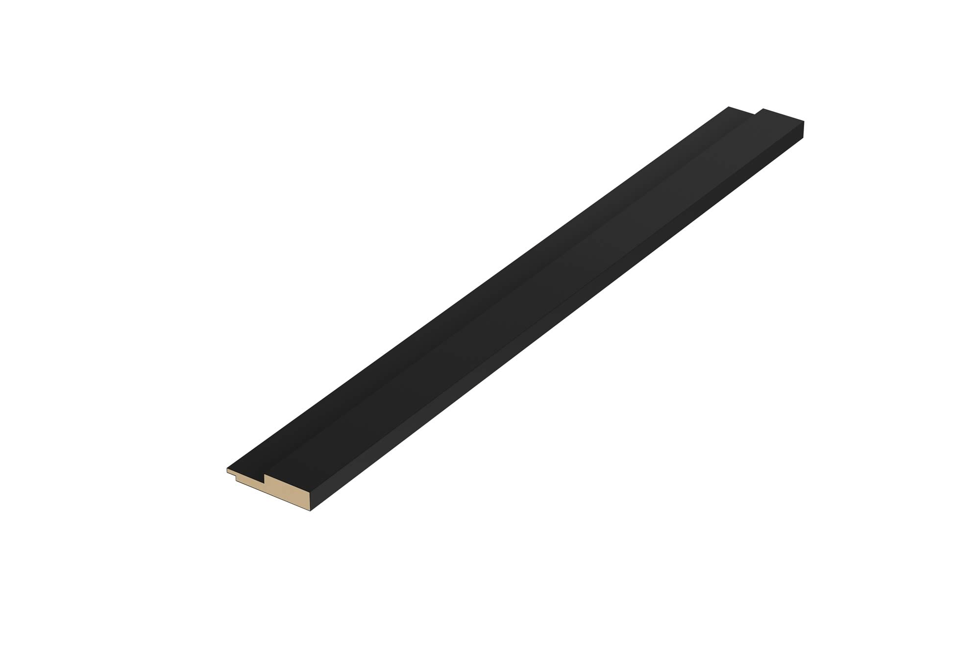 Acabamento Ripado Macho RU 270x5,5cm Preto Eucatex