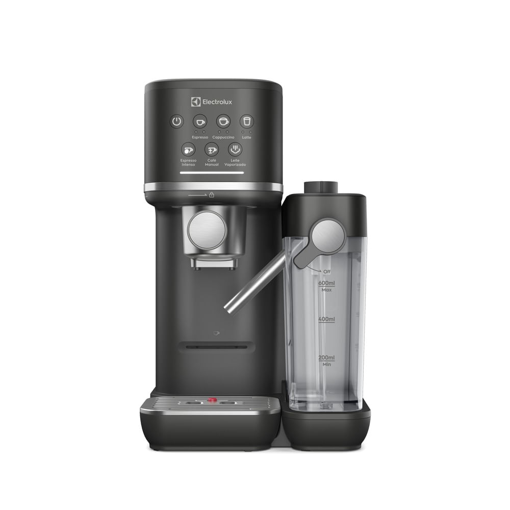 [CC Elo] Cafeteira Espresso Electrolux Cápsula, Pó e Sache Experience Vaporizador de Leite Preta (ECM70)