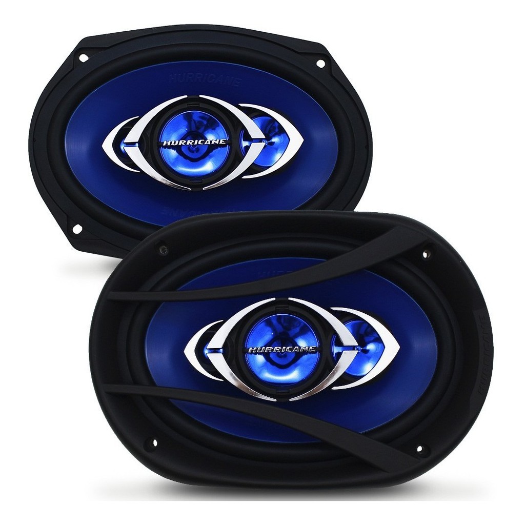 Alto Falante porta tampao som automotivo 69 6x9 Hurricane Quadriaxial Cm69 180w rms Par