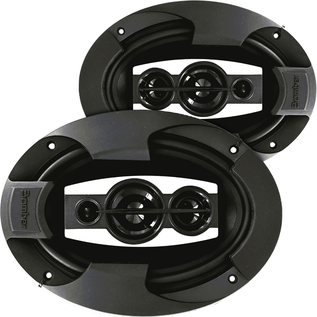 Alto Falante 6x9 Bomber BBX Par 200W RMS 4 Ohms Quadriaxial Grave Forte Porta Carro