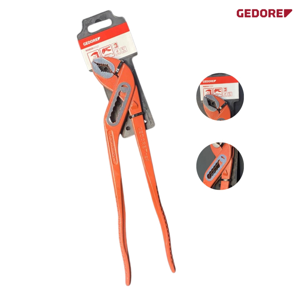 Alicate Bomba D'água Articulado Castelo 10 Polegadas 250mm Gedore Red R28100010 Profissional
