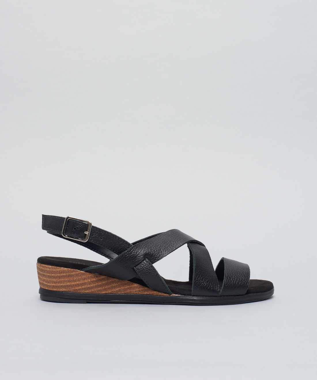 Anabela Couro Lidia - Preto