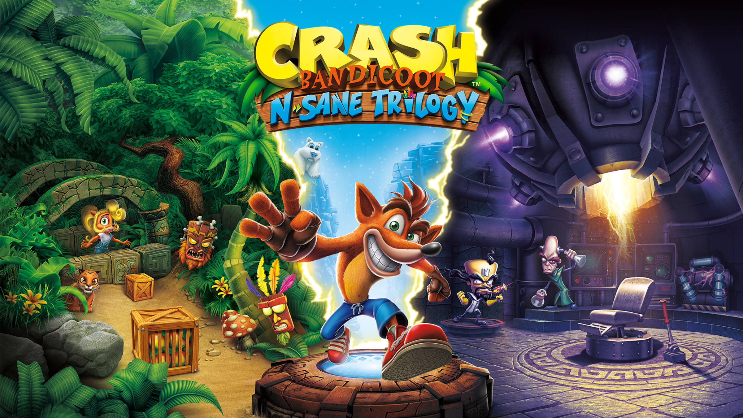 3 Jogos: Crash Bandicoot N. Sane Trilogy - Nintendo Switch