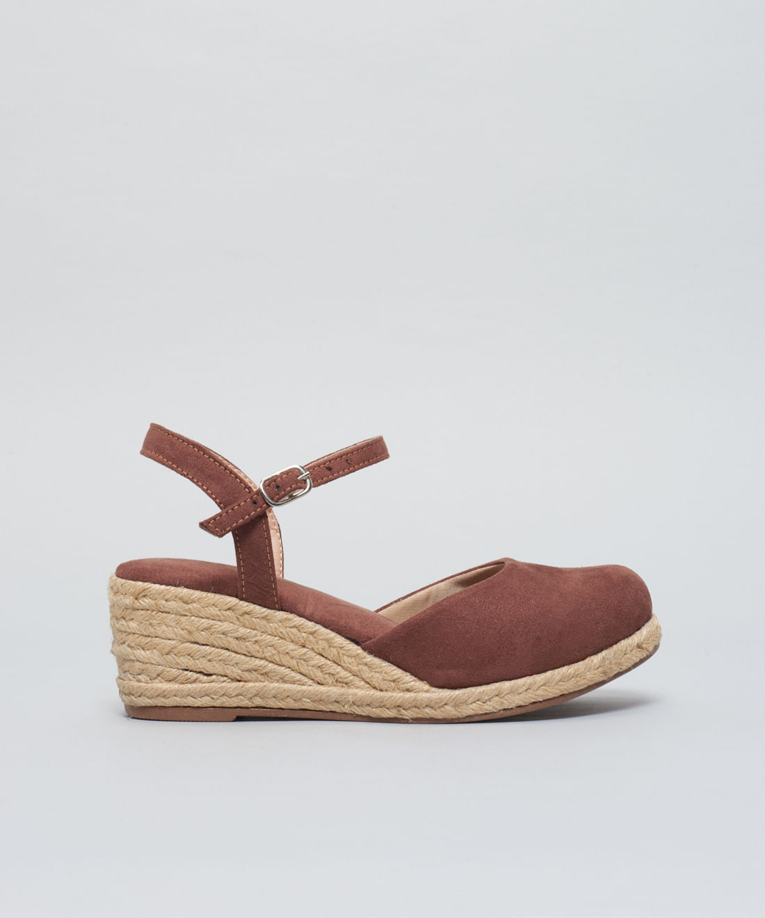 Anabela Boneca Camurca Soft - Terra
