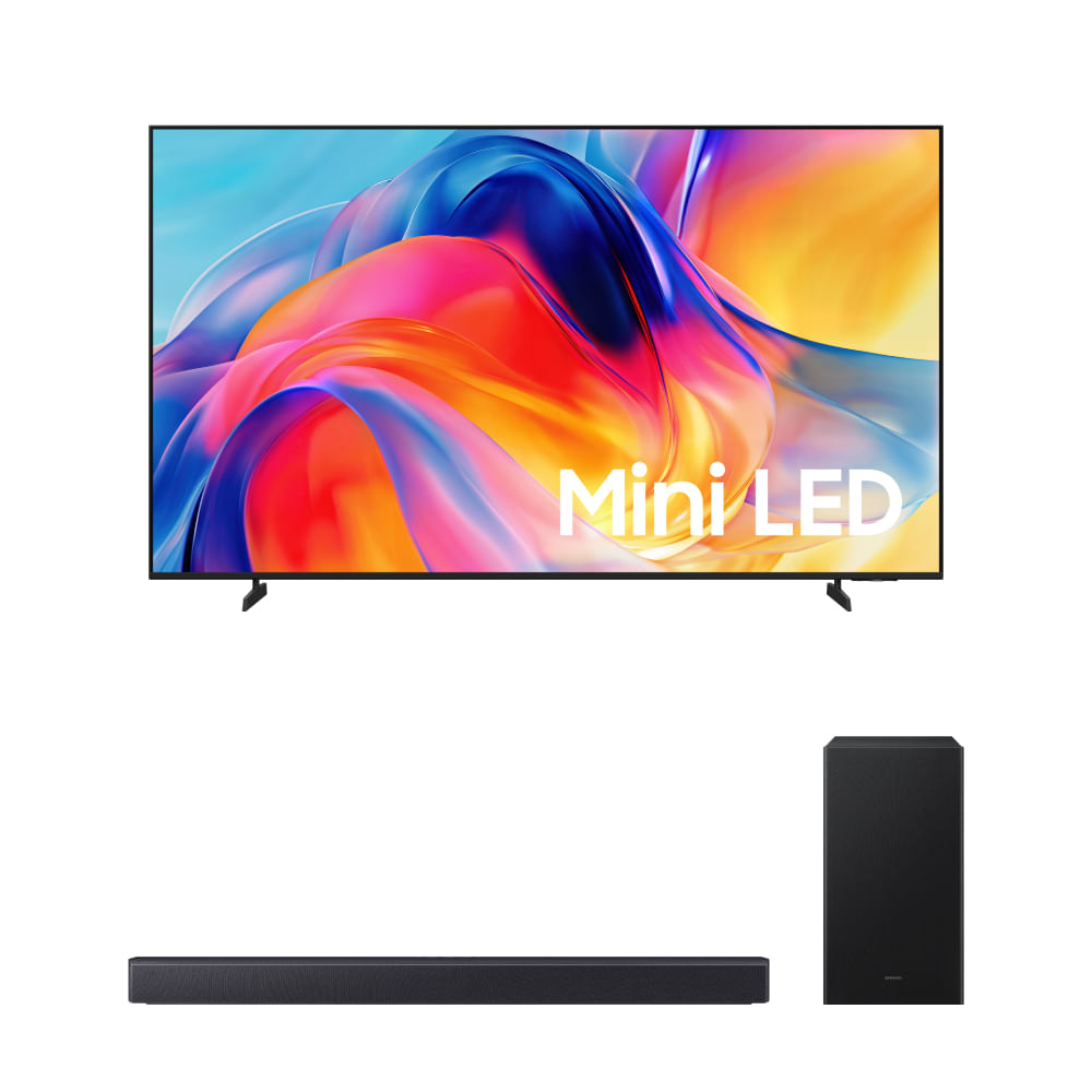 Smart TV 75' Mini LED 4K M75H + Soundbar B450F