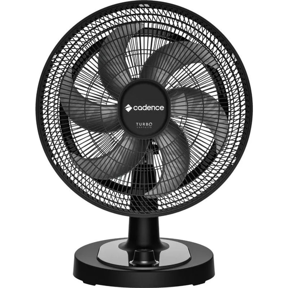 Ventilador de Mesa Chão e Parede Cadence 126W 45CM 6 Pás 3 Velocidades Preto VTR470-127 110V