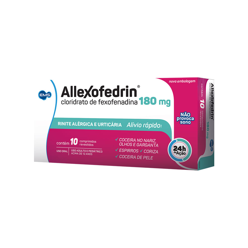 ALLEXOFEDRIN 180MG COM 10 COMPRIMIDOS