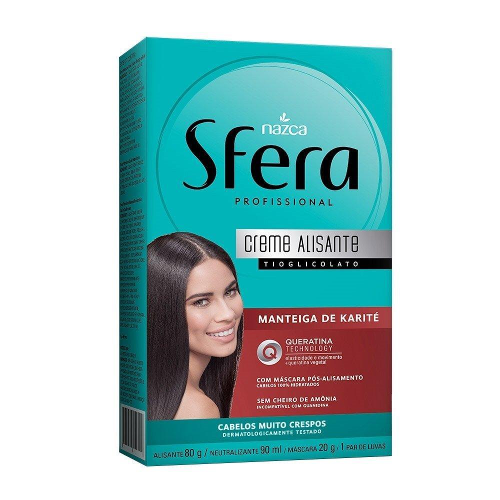 Alisante em Creme Sfera Manteiga de Karité/Queratina