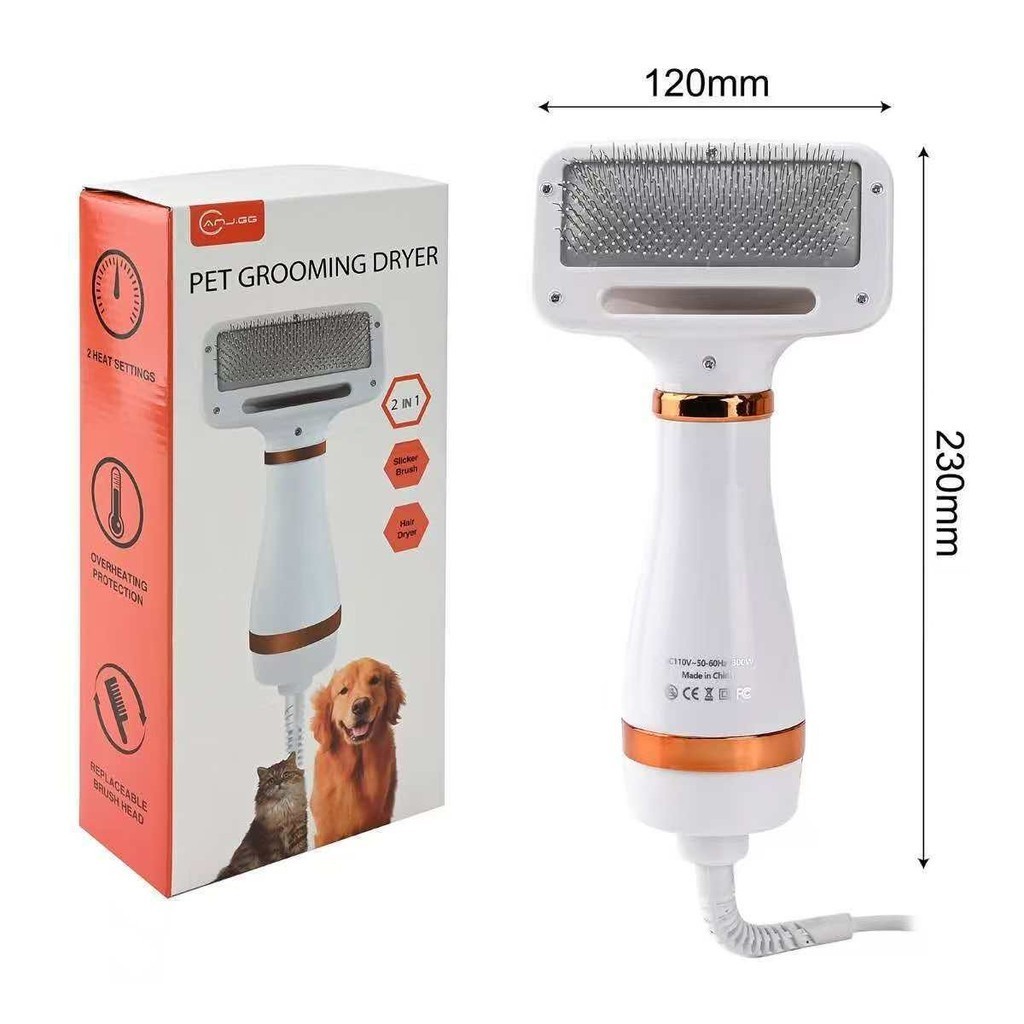 Escova Pet Secadora Elétrica 110v