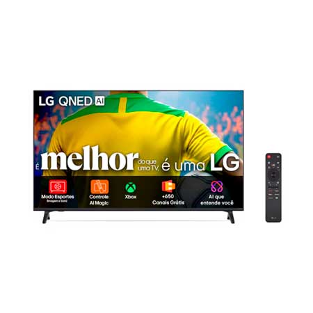 Smart TV 4K 75 LG QNED73 AI α7 Google Cast