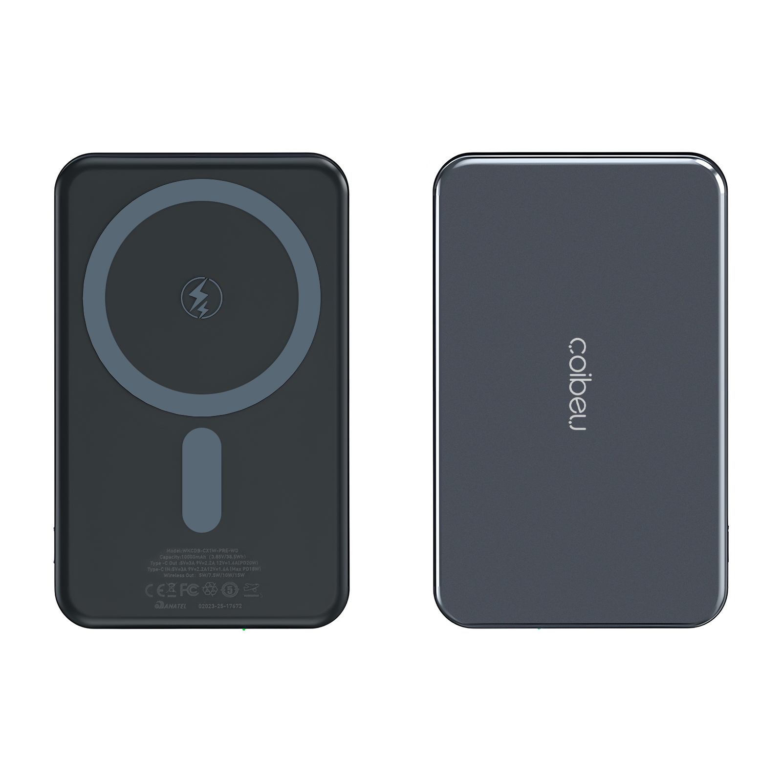 (Moedas R$ 55) Power Bank Magnético 10000mAh 15W Carregamento Rápido