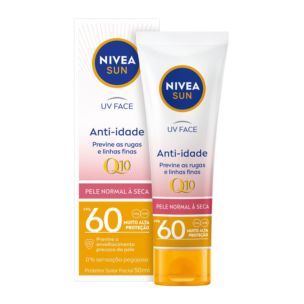 Protetor Solar Facial Nivea FPS60 Anti-Idade 50g