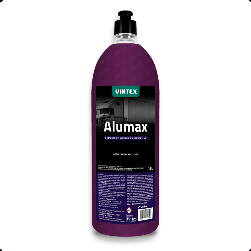 Alumax Vintex desincrustante para limpeza de rodas, motores, chassi...