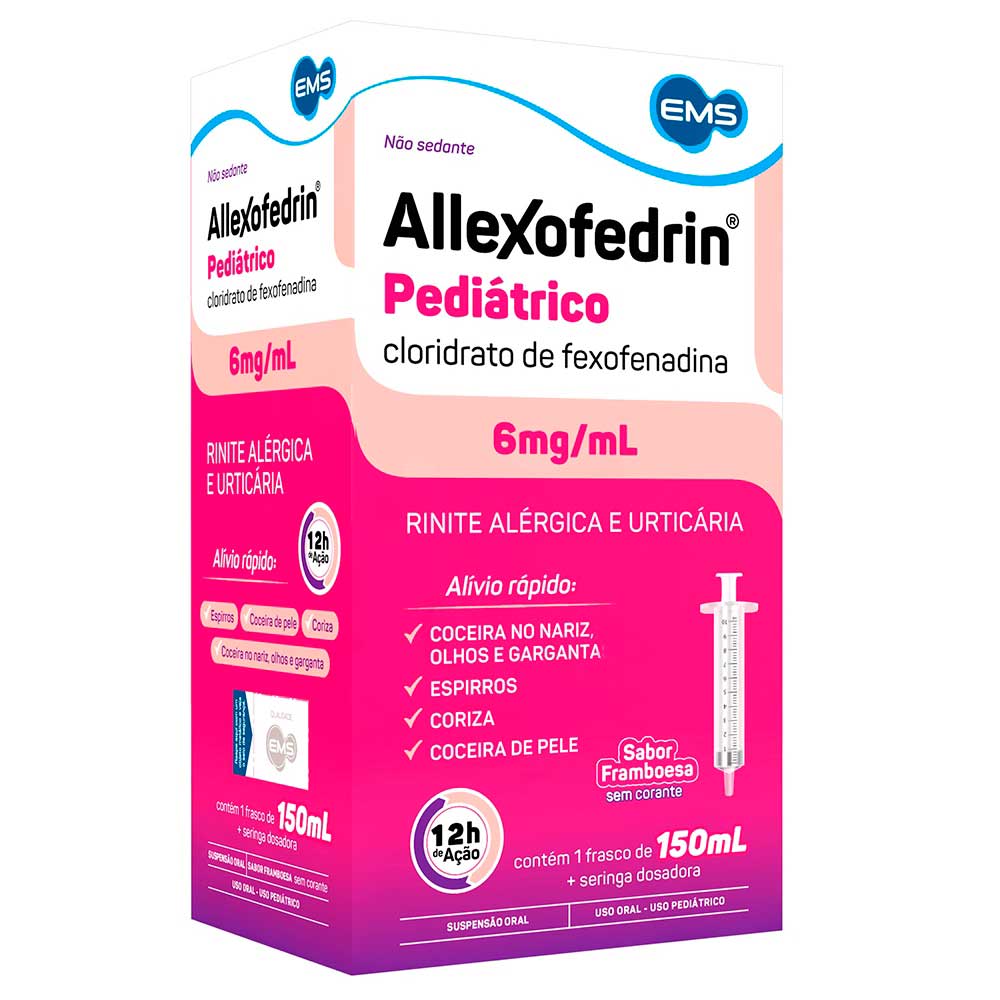 Allexofedrin Pediátrico Framboesa Suspensão Oral 150ml
