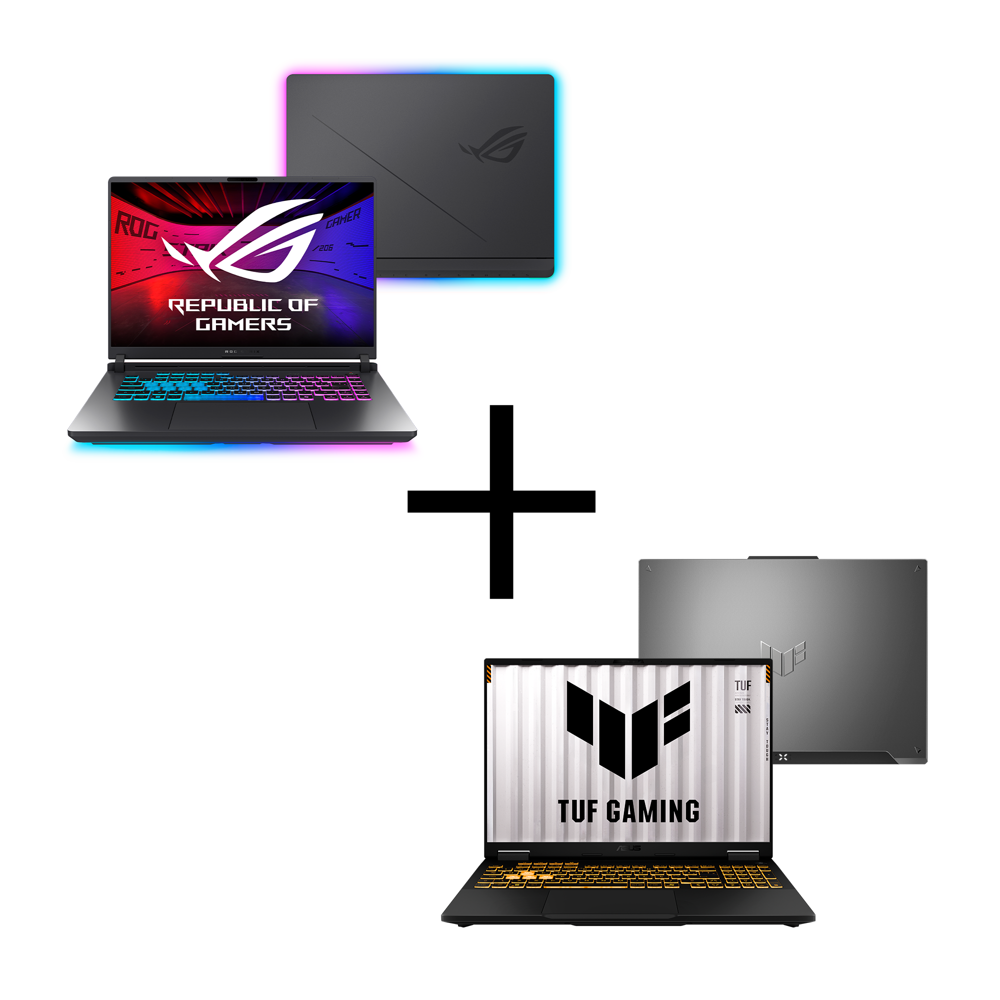 Notebook ASUS ROG Strix G16 Ultra 9 275HX RTX 5060 + ASUS TUF F16 14450HX RTX 5050