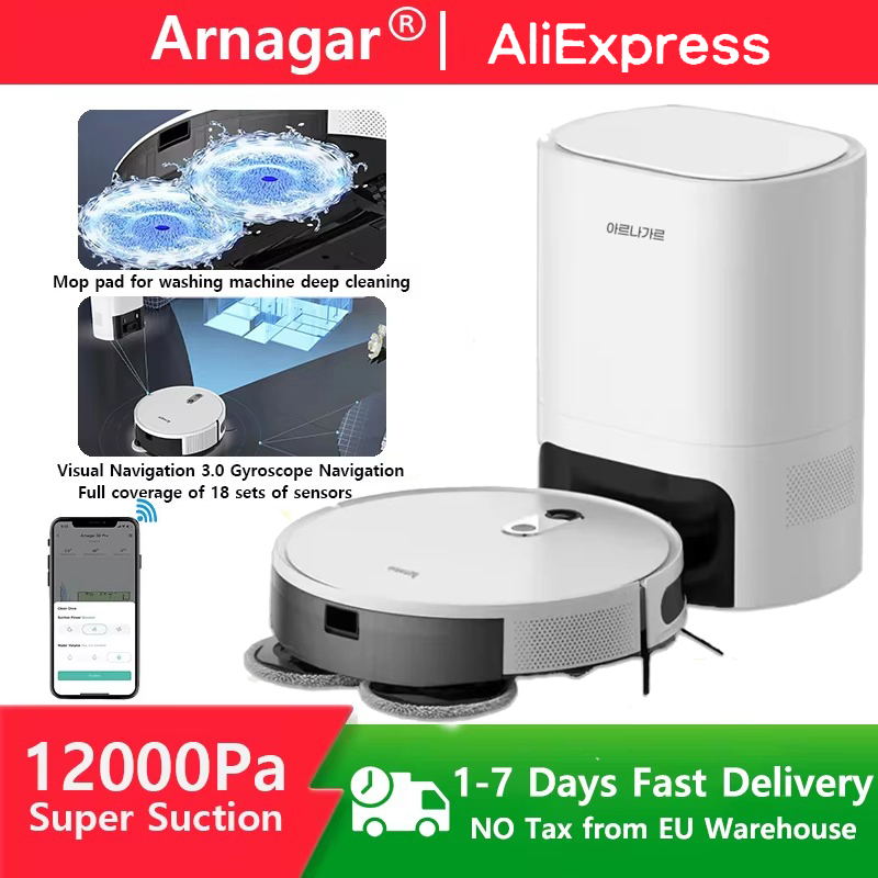 Aspirador Robô Arnagar Limpeza Automática