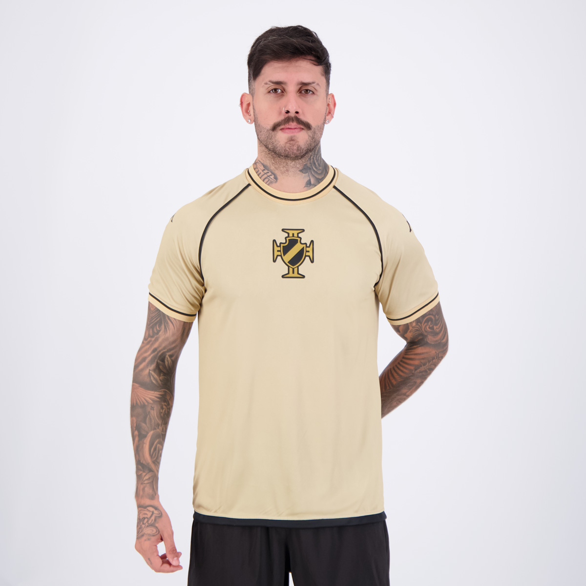 Camisa Kappa Vasco Supporter Shore Dorada