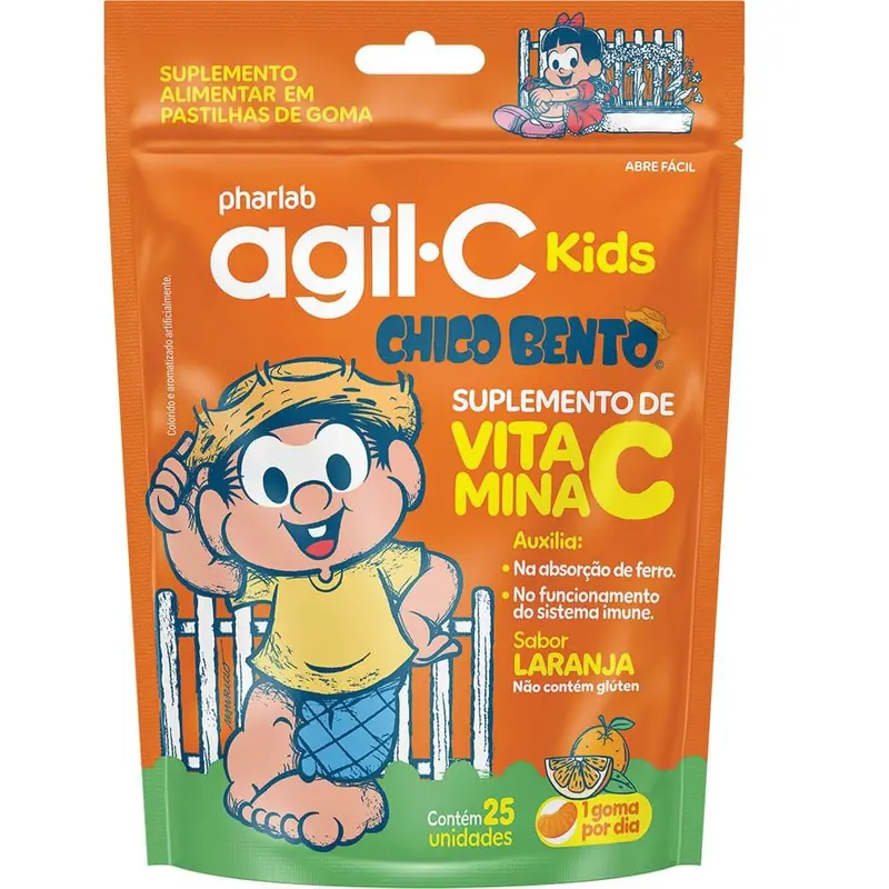 Agil-c Kids Laranja 30mg 25 Gomas