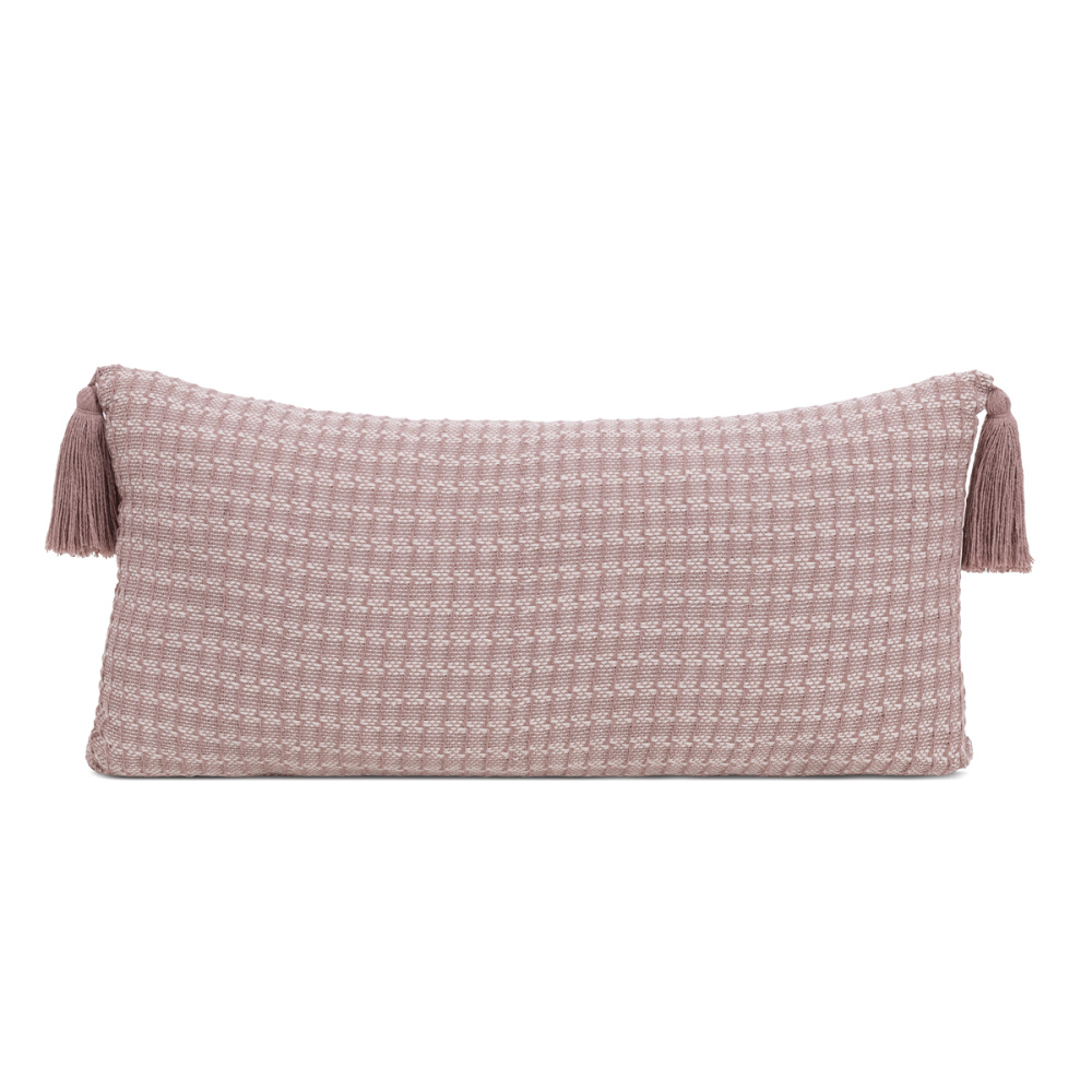 Almofada Telares 60cm x 30cm Tear 100% Algodão com Pingente Rosê - Lavive