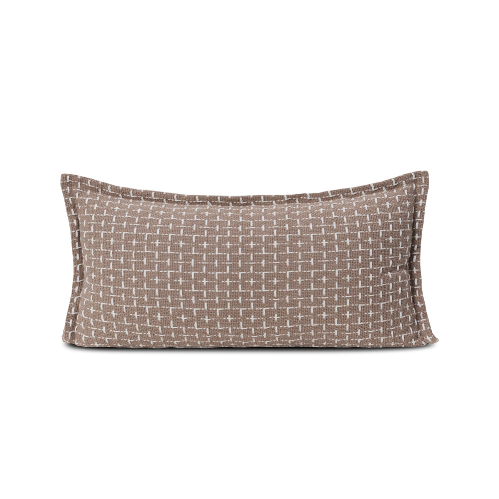 Almofada Diana 60cm x 30cm Tear 100% Algodão Capuccino - Lavive