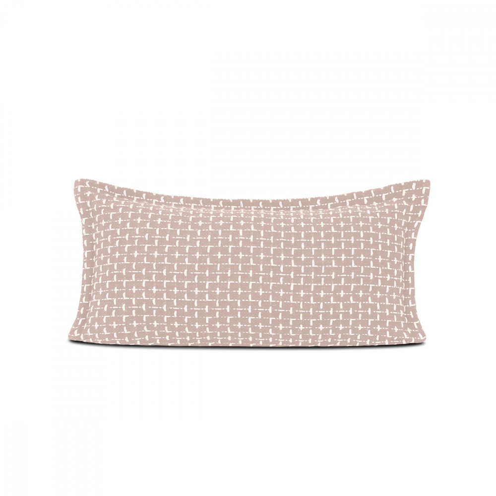 Almofada Diana 60cm x 30cm Tear 100% Algodão Rosê - Lavive