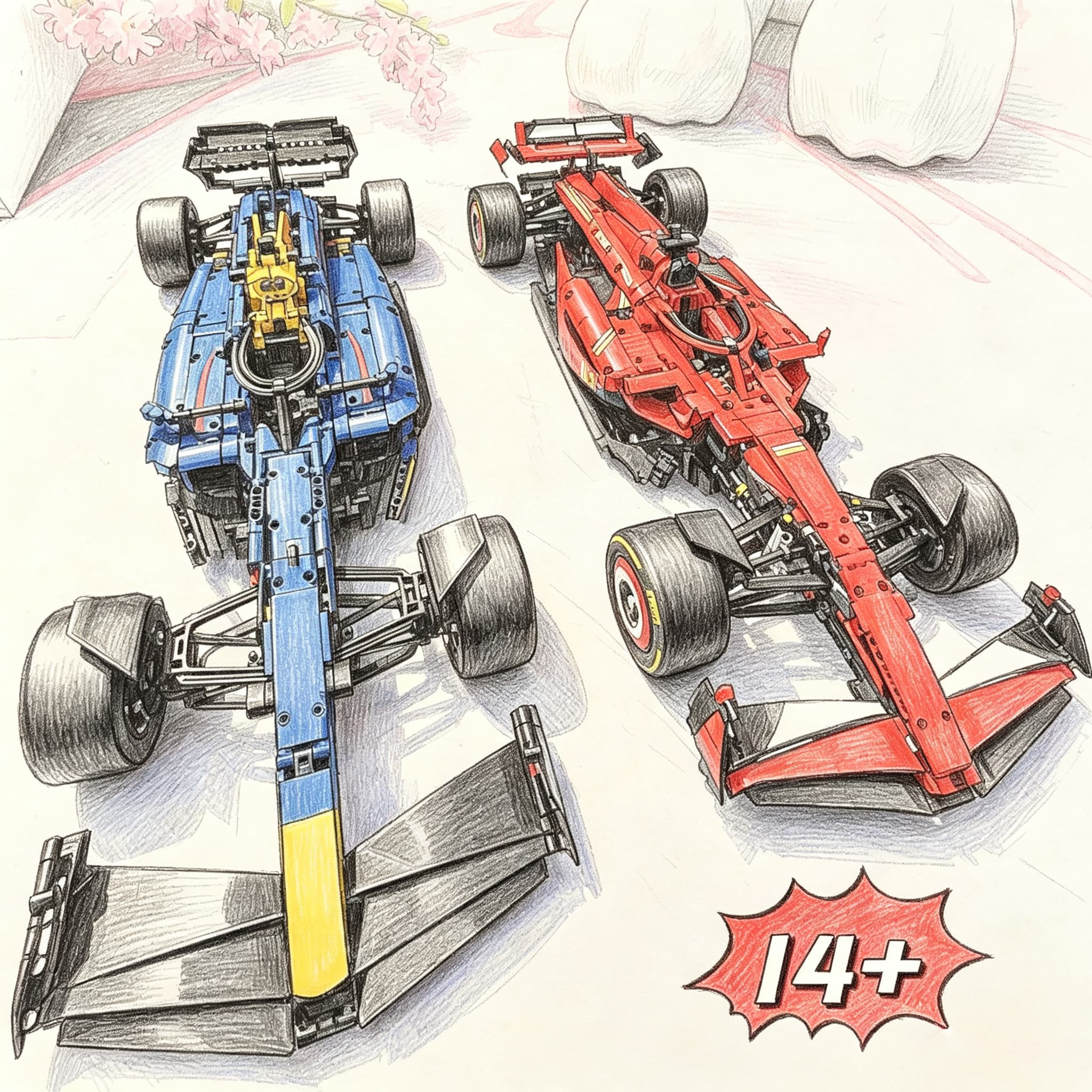 Modelo Carro Corrida SF24 RB20 Escala 1:8