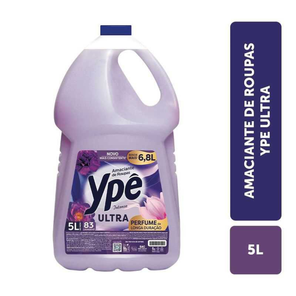 Amaciante Ypê Ultra Intenso 5 Litros - 100 Unidades