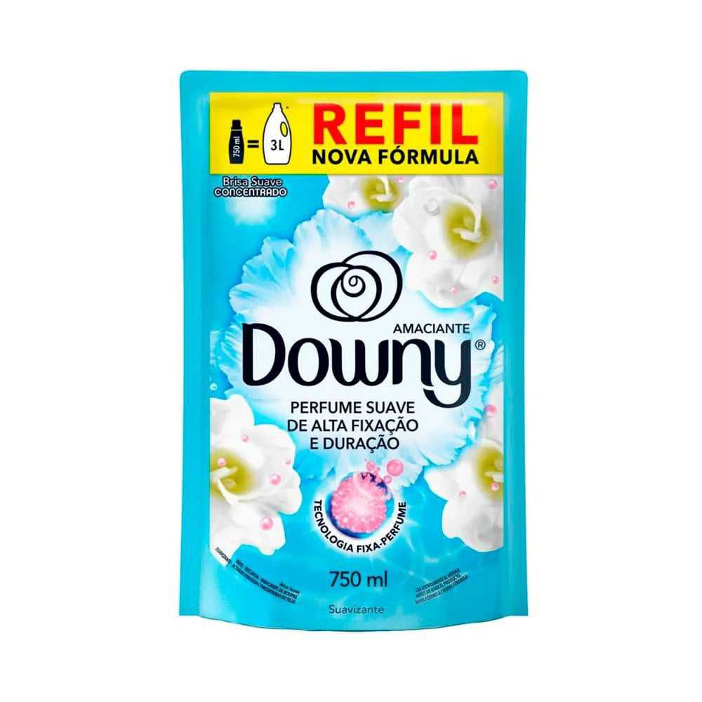 Amaciante Concentrado Downy Brisa Suave Refil 750ml