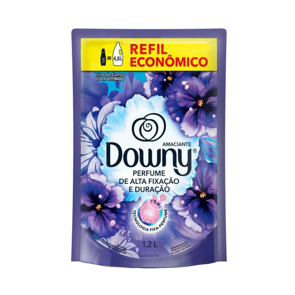 Amaciante Concentrado Downy Lírios do Campo Refil 1,2 Litros