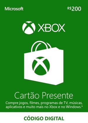 Gift Card Xbox R$200 - Vale-presente para Jogos e Assinaturas